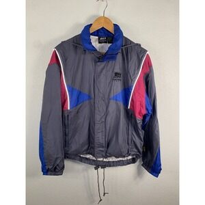 Vintage Frank Shorter Track Jacket Grey, blue, Full Zip Gortex Size Small
